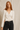 Contrast Trim Blouse in Soft Cream- Size: XS