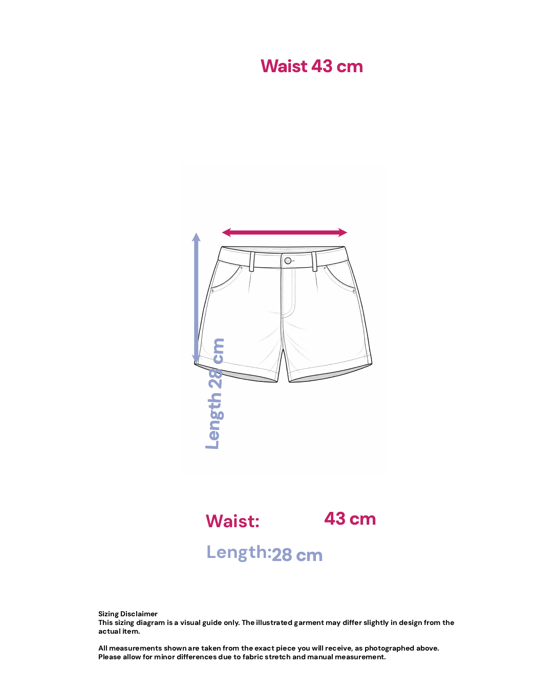 Cotton Shorts in Light Khaki Tone- Size: M — measurements