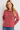 Cotton Pijamas Shirt in Vibrant Red- Size: XS