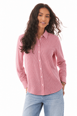 Dense Abstract Print Shirt - Size: S/M