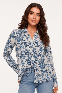 Lightweight Fabric Shirt in Muted Tones- Size: S