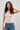 Striped Pure Linen Short Sleeve Top - Size: XS