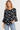 Black & White Botanical Blouse - Size: L