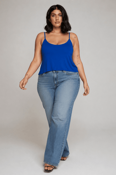 Minimalist Cami Top in Royal Blue- Size: XXL