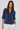 Soft V-neck Blouse with Peplum Effect - Size: M/L