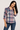 Cotton Plaid Snap Button Shirt - Size: M
