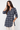 100% Cotton Shirt Dress in Navy - Size: XS