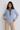 Anchor Pattern Fitted Blouse- Size: M