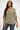 Breathable Fabric Blouse in Light Green- Size: L