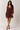 Chiffon Ruched Mini Dress- Size: S