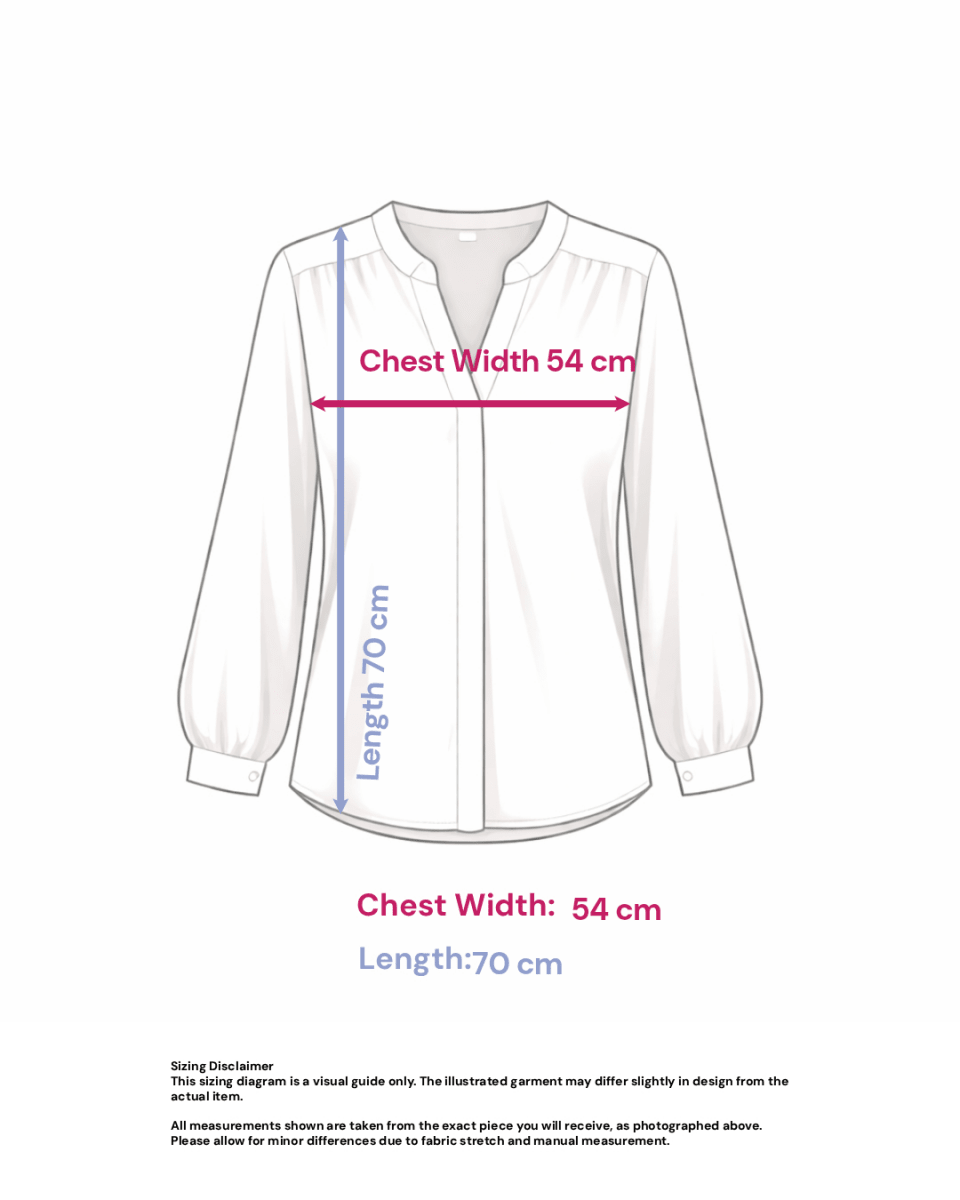 Cotton Striped Shirt with Red Dots - Size: L — measurements