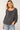 Gathered Neck Blouse in Sheer Fabric- Size: M