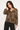 Leopard Print Blouse in Cotton Silk- Size: XL