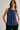 Pleated Neckline Sleeveless Blouse - Size: S