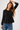 Smocked Center Blouse in Classic Black- Size: S