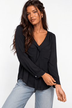 Super Soft Blouse in Relaxed Fit-Size: S
