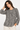 V-neck Blouse in Leopard Print- Size: M