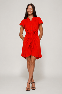♦︎  Viscose Knot Front Dress- Size: S