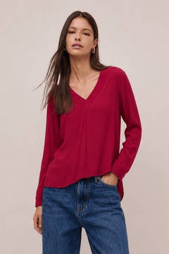 ♦︎ Viscose V-Neck Blouse - Size: S