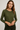 Zara Khaki Green Lightweight Knit Sweater - Size:S